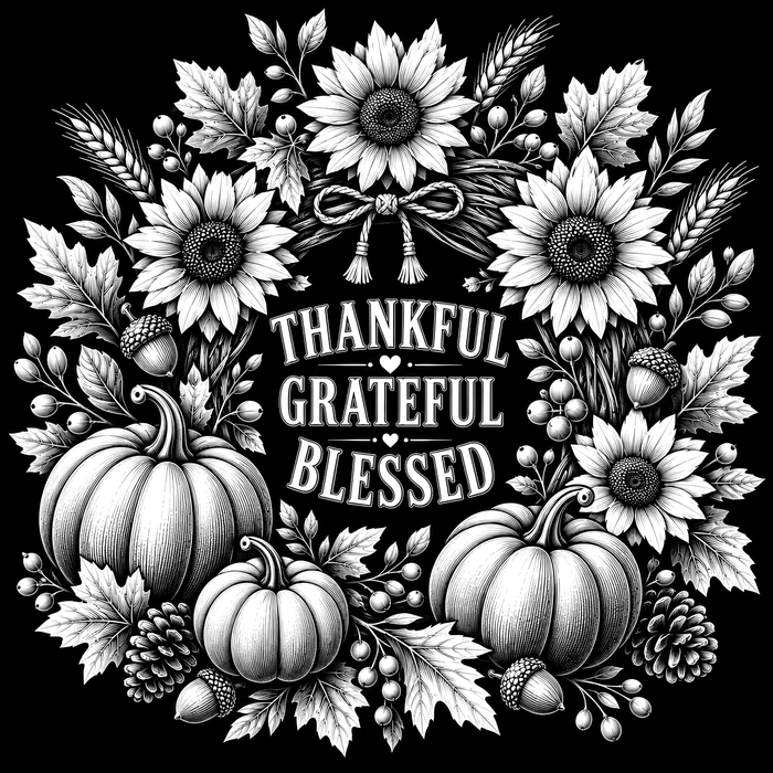 Thankful Grateful Blessed