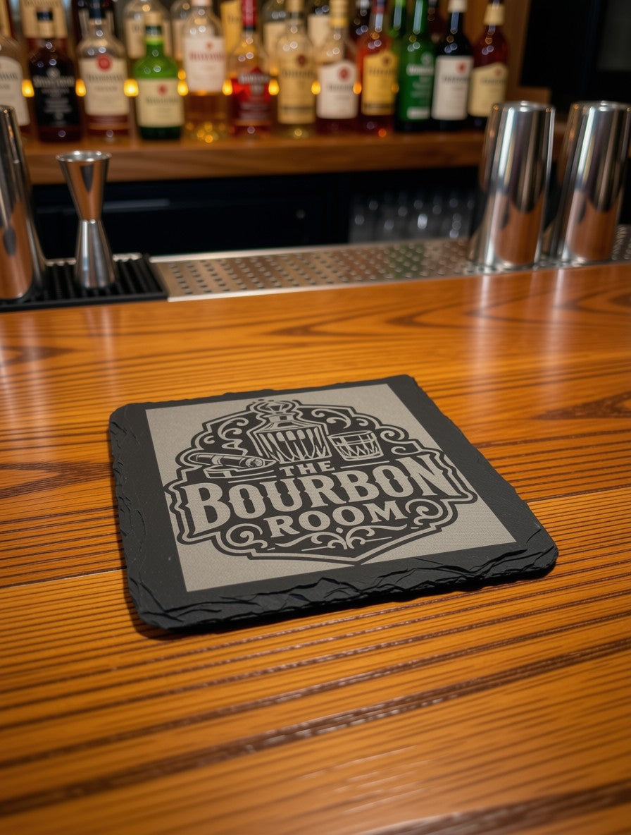 Black Slate Coaster