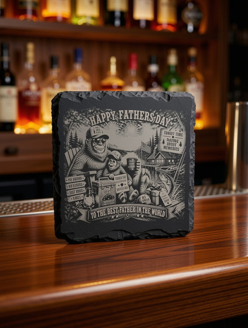 Black Slate Coaster