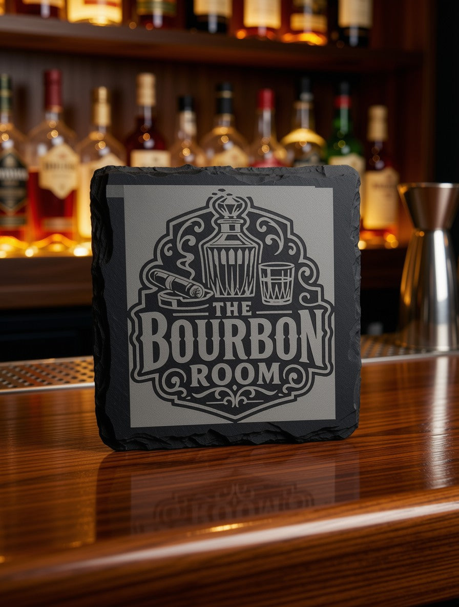 Black Slate Coaster